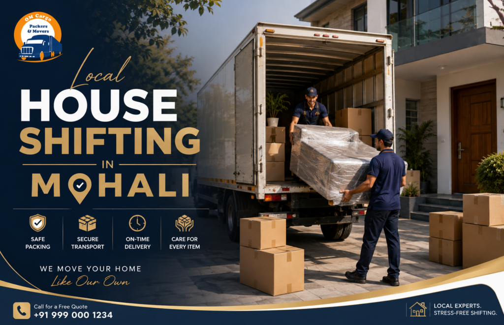 Local House Shifting in Mohali