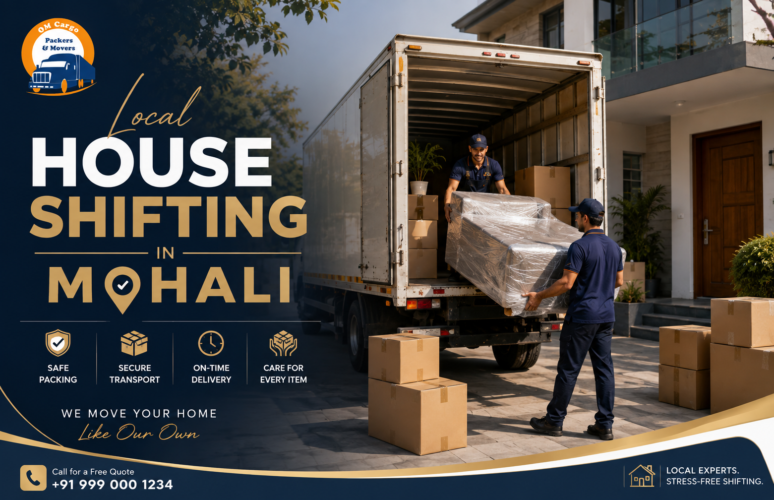 Local House Shifting in Mohali