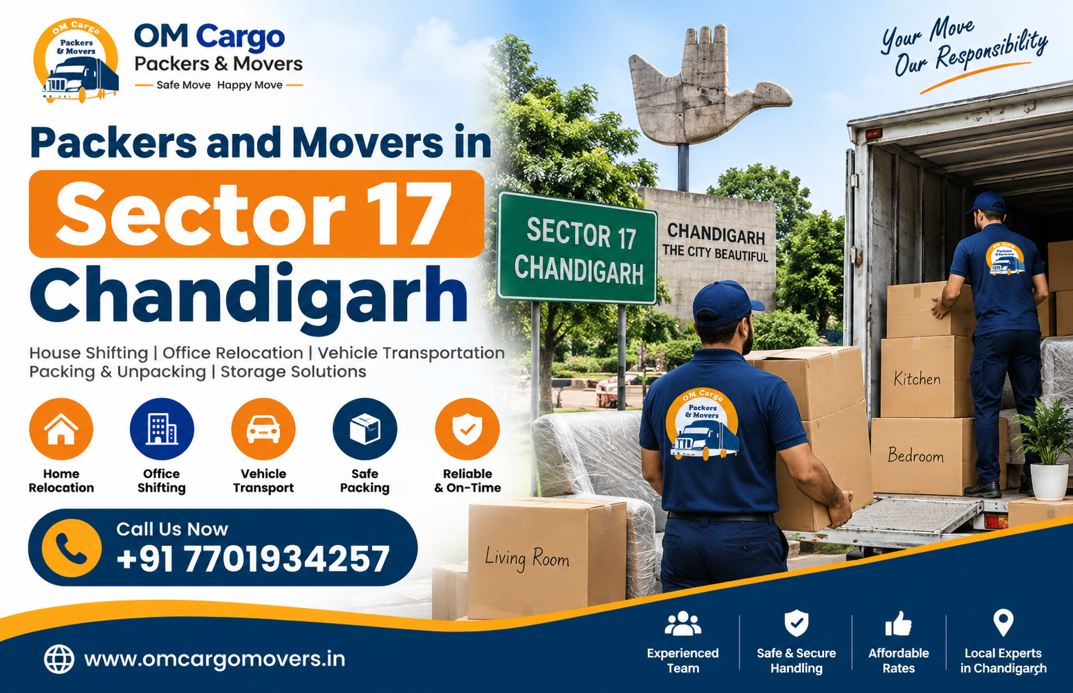 Packers and Movers in Sector 17 Chandigarh