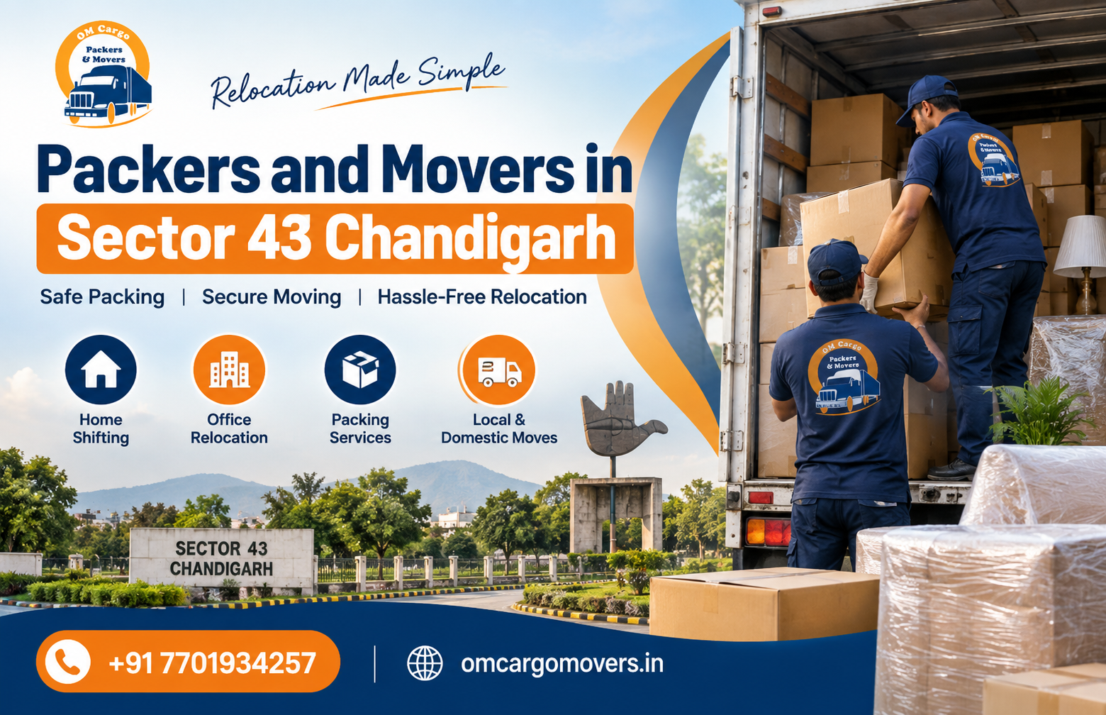 Packers and Movers in Sector 43 Chandigarh